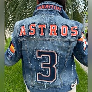 Astros Custom Denim Jacket